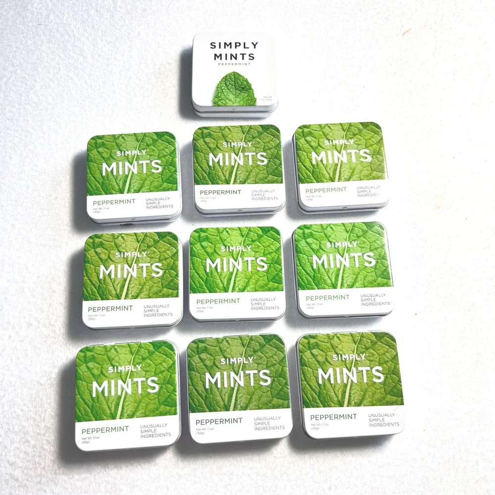 Simply‎ Mints Empty Tins Sewing Kits Crafts Fishing Tackle Boxes Buttons Hinged